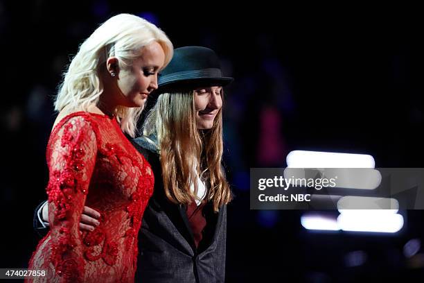 Live Finals" Episode 818B -- Pictured: Meghan Linsey, Sawyer Fredericks --