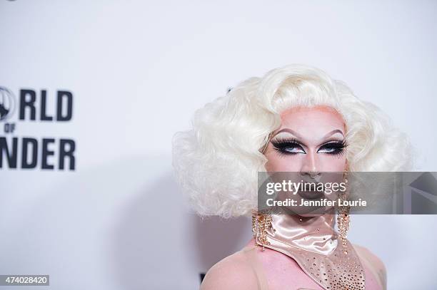 Pearl arrives at the Logo TV's "RuPaul's Drag Race" Season Finale Event at the Orpheum Theatre on May 19, 2015 in Los Angeles, California.