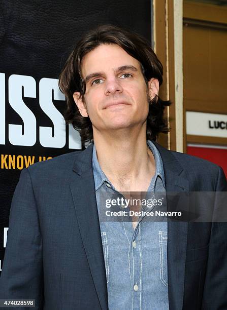 Director Alex Timbers attends "Permission" Opening Night - Arrivals & Curtain Call at Lucille Lortel Theatre on May 19, 2015 in New York City.