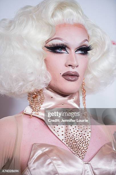 Pearl arrives at the Logo TV's "RuPaul's Drag Race" Season Finale Event at the Orpheum Theatre on May 19, 2015 in Los Angeles, California.