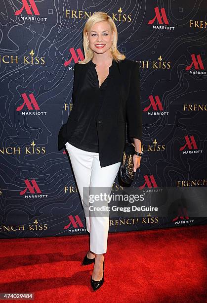 Actress Jessica Collins arrives at the premiere of "French Kiss" at the Marina del Rey Marriott on May 19, 2015 in Marina del Rey, California.