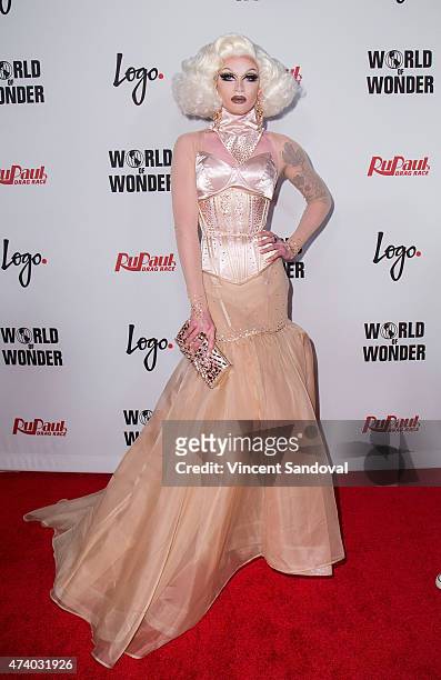 Drag queen Pearl liaison attends Logo TV's "RuPaul's Drag Race" season finale event at Orpheum Theatre on May 19, 2015 in Los Angeles, California.