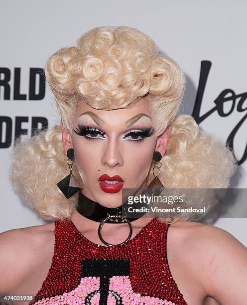 Drag queen Violet Chachki attends Logo TV's "RuPaul's Drag Race" season finale event at Orpheum Theatre on May 19, 2015 in Los Angeles, California.