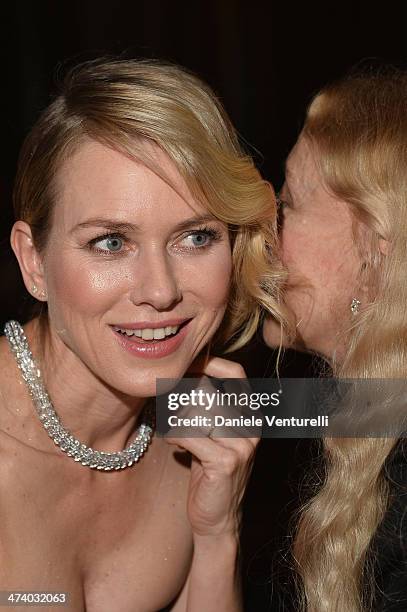 Naomi Watts and Franca Sozzani attend the Bulgari - Autumn/Winter 2014 Accessories Presentation during Milan Fashion Week Womenswear Autumn/Winter...