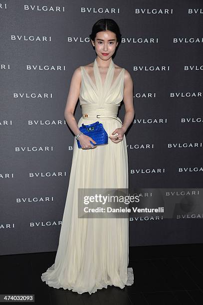 XinYuan Zhang attends the Bulgari - Autumn/Winter 2014 Accessories Presentation during Milan Fashion Week Womenswear Autumn/Winter 2014 on February...