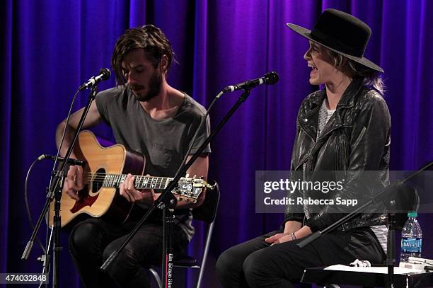 Chris Null and Emily Armstrong of Dead Sara perform at Homegrown: Dead Sara at The GRAMMY Museum on May 19, 2015 in Los Angeles, California.