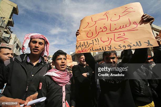 Leaders of the Jordanian tribe of Bani Sakhr protest against the plans for a nuclear plant in east Jordan warning the government of a tribal...