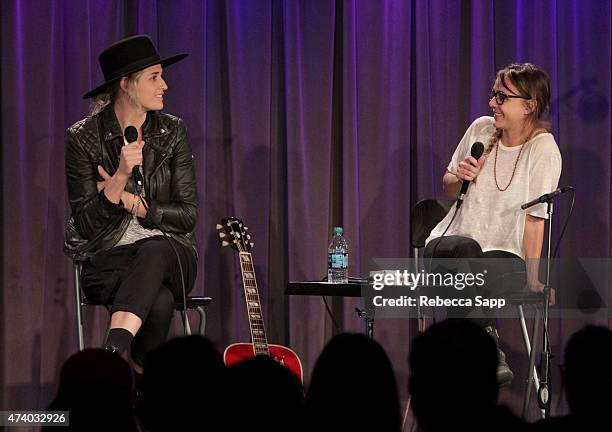 Emily Armstrong and Siouxsie Medley of Dead Sara speak onstage at Homegrown: Dead Sara at The GRAMMY Museum on May 19, 2015 in Los Angeles,...