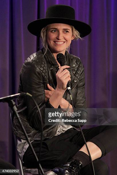 Emily Armstrong of Dead Sara speaks onstage at Homegrown: Dead Sara at The GRAMMY Museum on May 19, 2015 in Los Angeles, California.