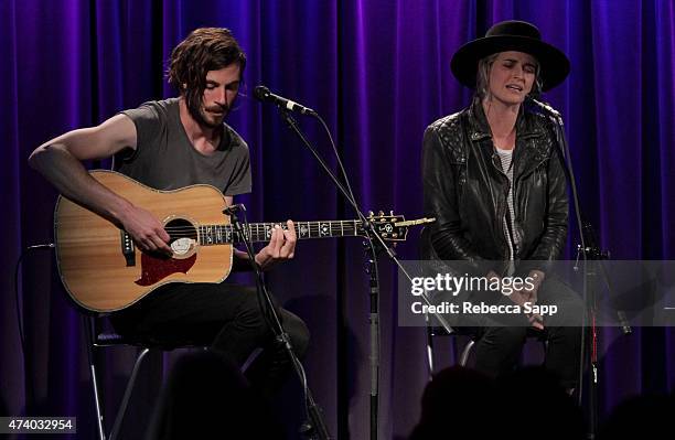 Chris Null and Emily Armstrong of Dead Sara perform at Homegrown: Dead Sara at The GRAMMY Museum on May 19, 2015 in Los Angeles, California.