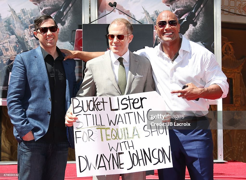 Dwayne "The Rock" Johnson Hand/Footprint Ceremony At TCL Chinese Theatre