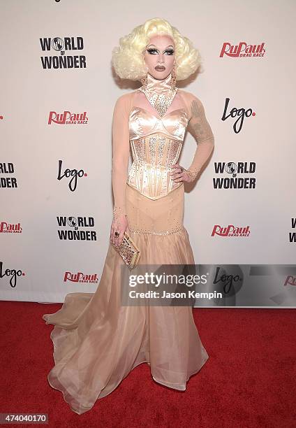 Pearl attends RuPaul's Drag Race Season 7 Finale, Courtesy Logo / WOW, at the Orpheum Theatre on May 19, 2015 in Los Angeles, California.
