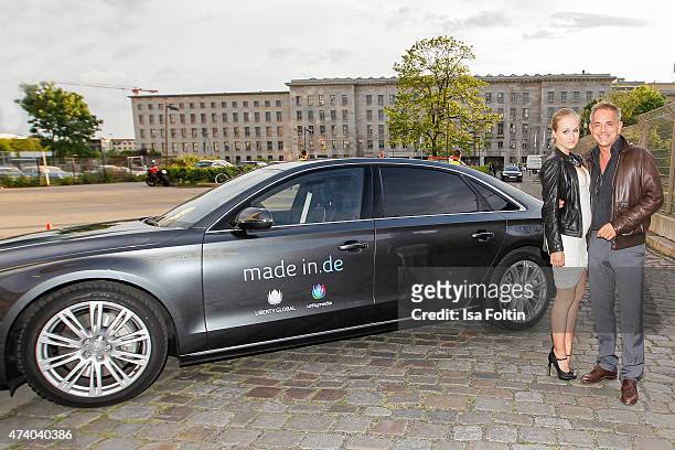 Tatjana Thinius and Florian Fitz attend made in.de Award 2015 on May 19, 2015 in Berlin, Germany.