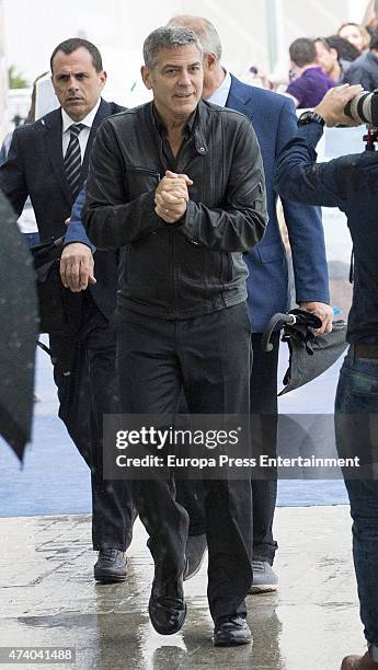 George Clooney attends the premiere of Disney's 'Tomorrowland' at the L'Hemisferic on May 19, 2015 in Valencia, Spain.