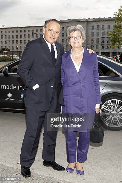 Gero von Boehm and his wife Christiane attend the made in.de Award 2015 on May 19, 2015 in Berlin, Germany.