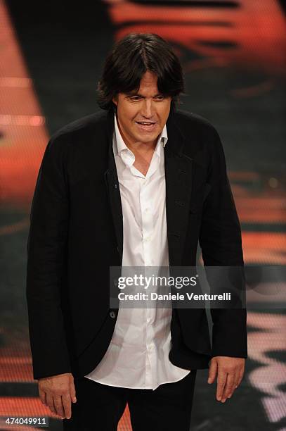 Cristiano De Andre attends fourth night of the 64th Festival di Sanremo 2014 at Teatro Ariston on February 21, 2014 in Sanremo, Italy.