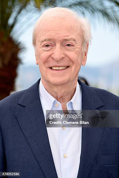 Actor Michael Caine attends a photocall for "Youth" during the 68th annual Cannes Film Festival on May 20, 2015 in Cannes, France.