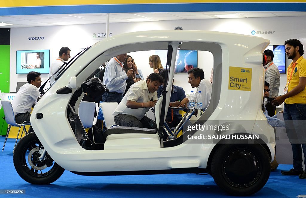 Zbee Design A Swedish Newly Zbee electric car is displayed at the Smartcity Expo ...