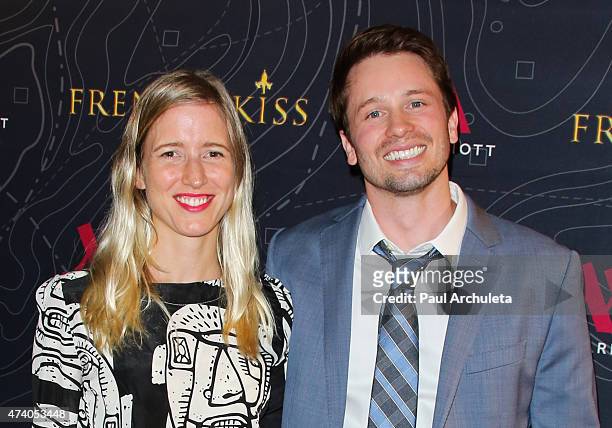 Actors Lelia Parma and Tyler Ritter attend the premiere of "French Kiss" at The Marina del Rey Marriott on May 19, 2015 in Marina del Rey, California.