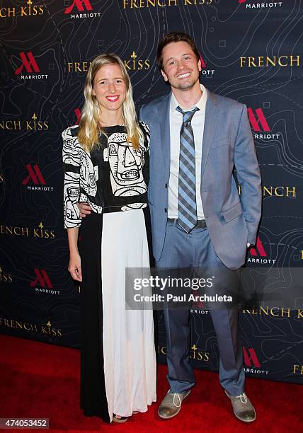 Actors Lelia Parma and Tyler Ritter attend the premiere of "French Kiss" at The Marina del Rey Marriott on May 19, 2015 in Marina del Rey, California.