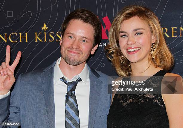 Actors Tyler Ritter and Margot Luciarte attend the premiere of "French Kiss" at The Marina del Rey Marriott on May 19, 2015 in Marina del Rey,...