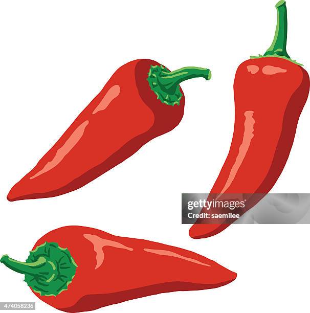 illustrations, cliparts, dessins animés et icônes de piment rouge - piment de cayenne