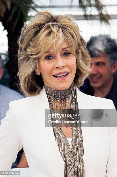 Actress Jane Fonda attends the "Youth" photocall during the 68th annual Cannes Film Festival on May 20, 2015 in Cannes, France.