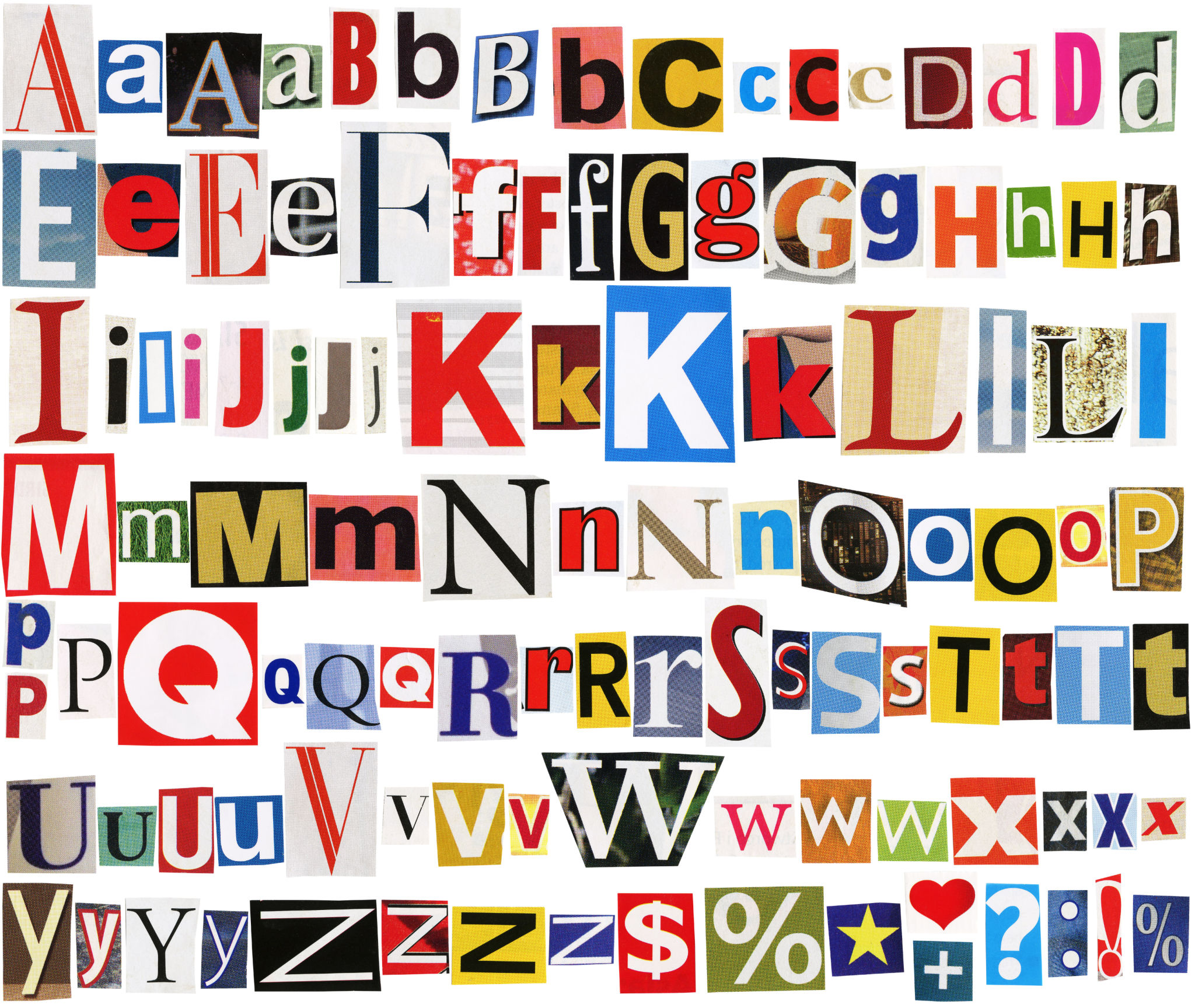 font selection