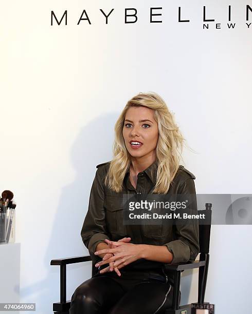 Mollie King is announced today as Maybeline's new UK ambassador at the make-up masterclass for the new Master Sculpt contouring palette on May 20,...