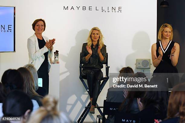 Mollie King is announced today as Maybeline's new UK ambassador at the make-up masterclass for the new Master Sculpt contouring palette on May 20,...