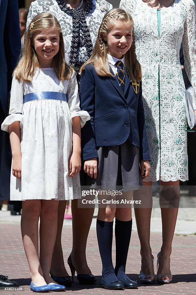 Spanish Royals Attend Their Daughter leonor's First Communion