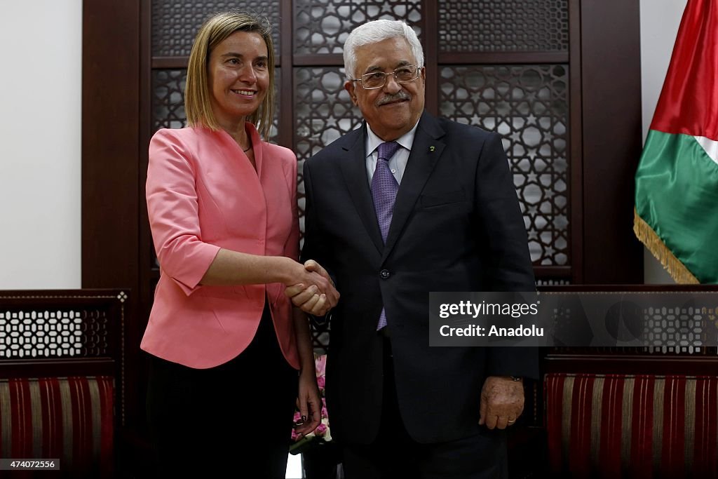 EU foreign policy chief Federica Mogherini in Ramallah