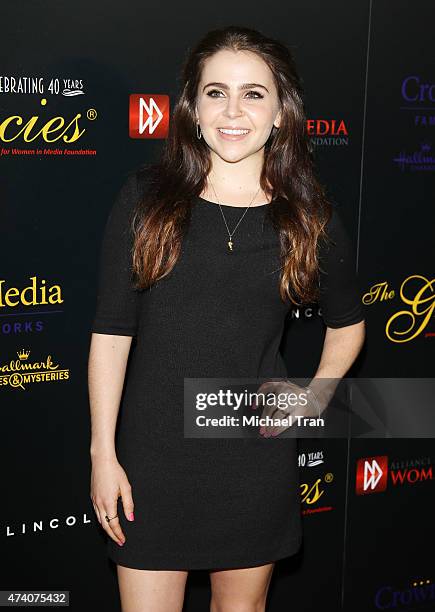 Mae Whitman arrives at the 40th Anniversary Gracies Awards held at The Beverly Hilton Hotel on May 19, 2015 in Beverly Hills, California.