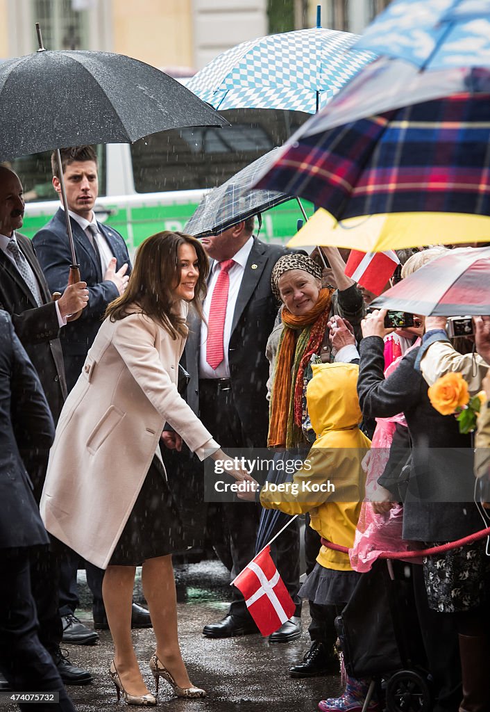 Crown Prince Frederik And Crown Princess Mary Of Denmark Visit Germany