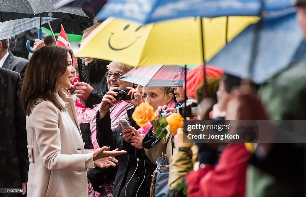 Crown Prince Frederik And Crown Princess Mary Of Denmark Visit Germany