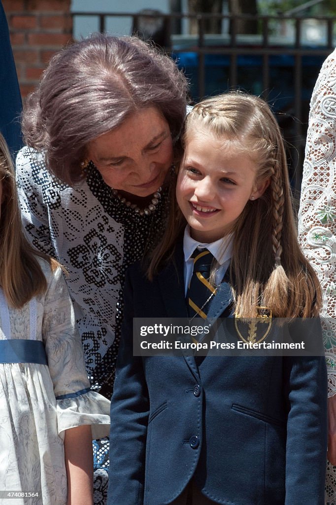 Spanish Royals Attend Their Daughter Leonor's First Communion