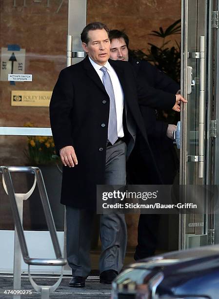 James Remar is seen leaving the set of the "Hatfields & McCoys" on March 24, 2013 in Boston, Massachusetts.