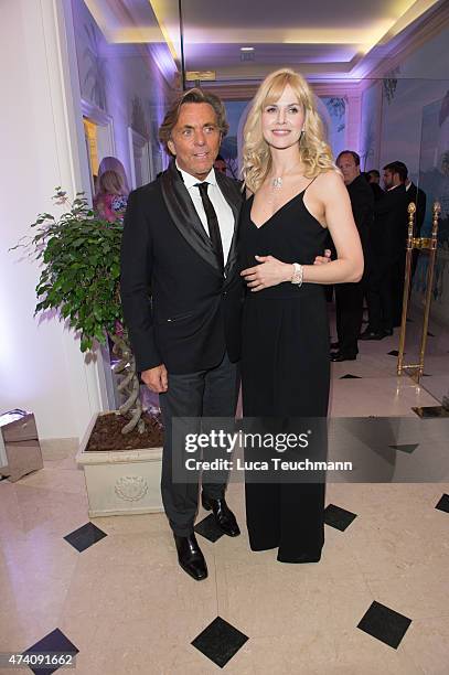 Otto Kern and Naomi Valeska Kern attend the De Grisogono Party at the 67th Annual Cannes Film Festival on May May 19, 2015 in Cap d'Antibes, France.