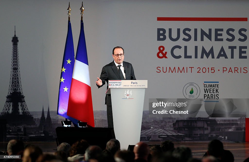 Business & Climate Summit At UNESCO : Day 1 In Paris