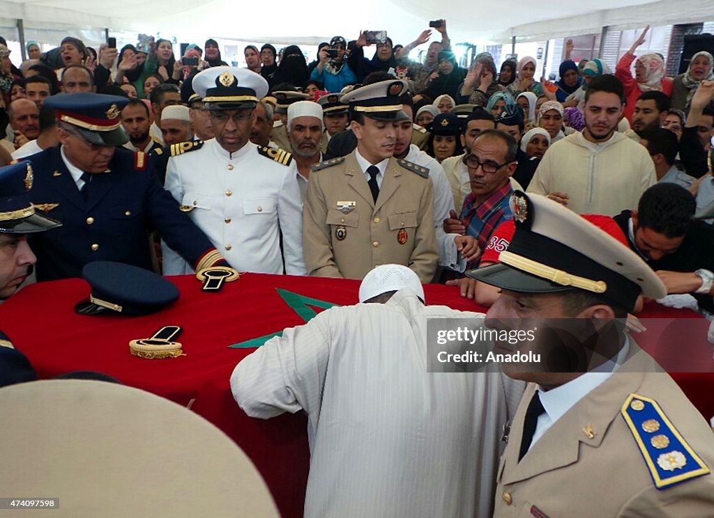 Morocco holds military funeral for pilot killed in Yemen