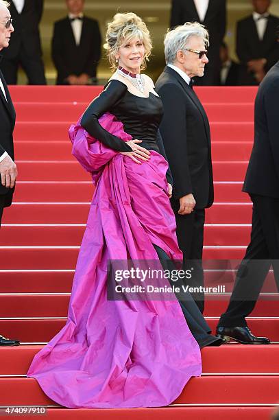 Actress Jane Fonda attends the "Youth" Premiere during the 68th annual Cannes Film Festival on May 20, 2015 in Cannes, France.