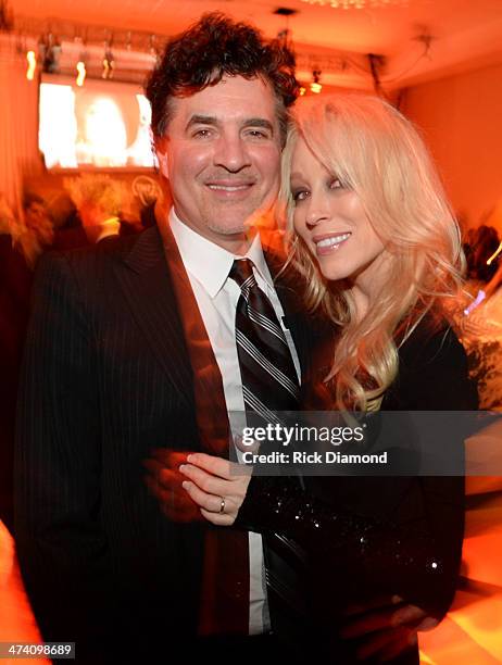 Big Machine Label Group President & CEO Scott Borchetta and Sandi Spika Borchetta attend the official after party of the New Faces show presented by...
