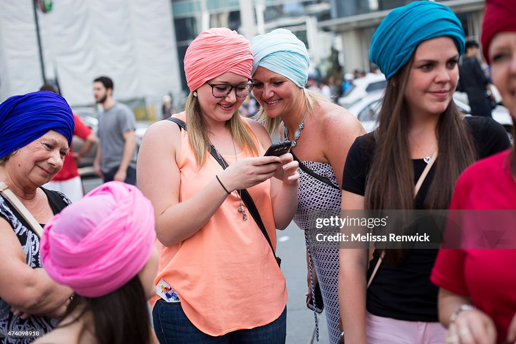 Turban Tying At Sikh Awareness DayEvent In Dundas Square
