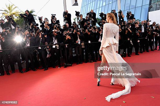 Petra Nemcova attends the Premiere of "Youth" during the 68th annual Cannes Film Festival on May 20, 2015 in Cannes, France.