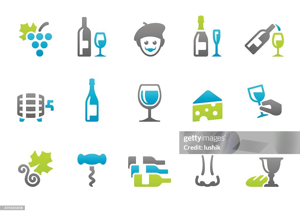 Stampico icons - Wine