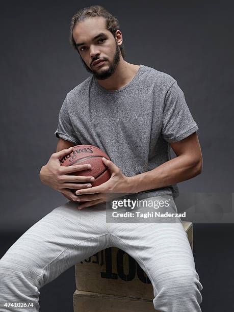 Basketball player Joakim Noah is photographed for Maxim Magazine on August 18, 2014 in New York City. PUBLISHED IMAGE.