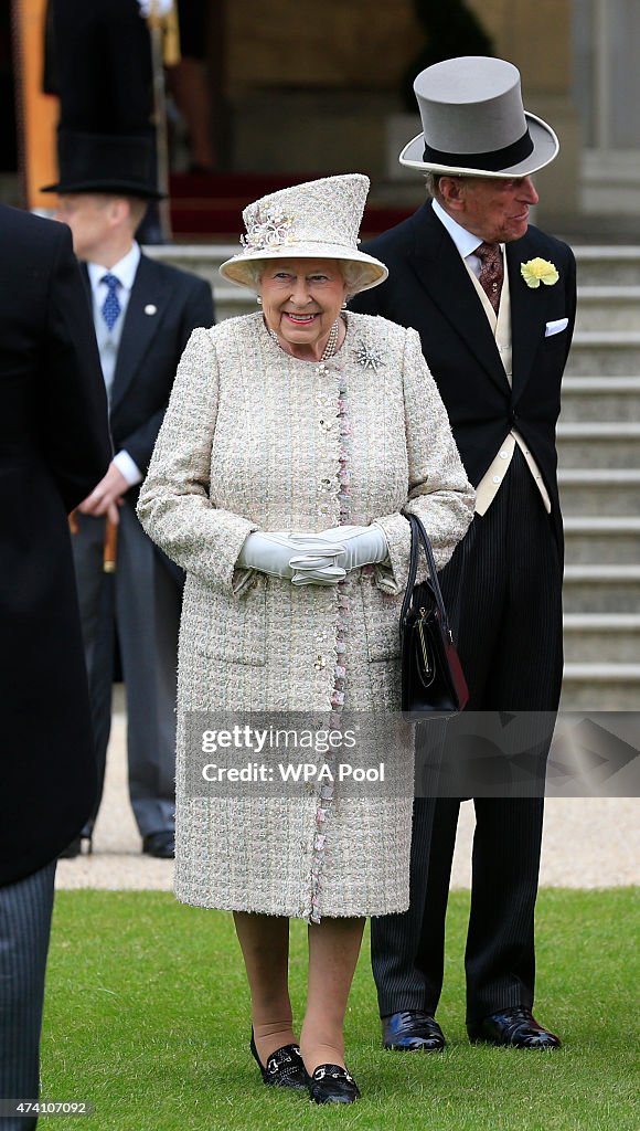 Queen Elizabeth II Hosts Garden Party at Buckingham Palace