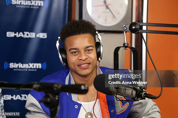 Robert Ri'chard and the cast of Chocolate City join Shade 45 at SiriusXM Studios on May 20, 2015 in New York City.