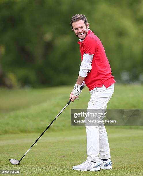 Juan Mata of Manchester United take part in the annual Manchester United golf day at Mere Golf Club on May 20, 2015 in Knutsford, England.