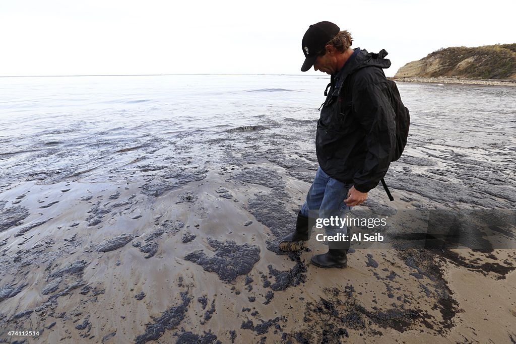 Oil Spill Along The Santa Barbara Coast In California